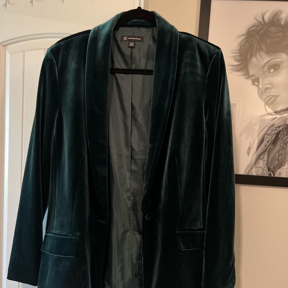 Velvet Hunter Green Blazer